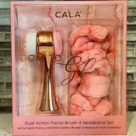 Cala Products Other - HP NEW Dual Action Facial Brush & Headband Set